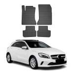 Tapis de sol pour mercedes classe a w176 2012 - 2018 caoutchouc noir Tapis de sol pour mercedes classe a w176 2012 - 2018 caoutchouc noir