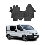 Tapis de sol pour nissan primastar 2006 - 2016 tpe noir