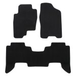 Tapis de sol de qualit noir suprieure pour nissan pathfinder 2005 - 2014 4pcs, ajustement prcis, base ...