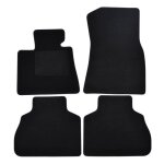 Tapis de sol noir velours sur mesure pour bmw x7 depuis 2019, 4pcs, ajustement prcis, renforce dans ...
