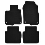 Tapis de sol noir velours sur mesure pour honda cr - v depuis 2017, 4pcs, ajustement prcis, renforce ...