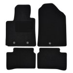 Tapis de sol noir velours sur mesure pour hyundai i10 2013 - 2019, 4pcs, ajustement prcis, renforce ...