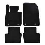 Tapis de sol noir velours sur mesure pour mazda cx - 3 depuis 2015, 4pcs, ajustement prcis, renforce ...