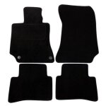 Tapis de sol noir velours sur mesure pour mercedes benz e - klasse w212 2009 - 2016, ajustement pr�cis, ...