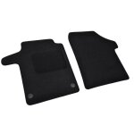 Jj automotive tapis de sol noir velours sur mesure pour mitsubishi grandis depuis 2003, 2pcs, base antidrapan ...