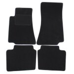 Tapis de sol noir velours sur mesure pour opel omega b 1994 - 1999, ajustement prcis, renforce dans ...