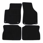 Tapis de sol noir velours sur mesure pour seat leon 1 1999 - 2005, ajustement prcis, renforce dans ...