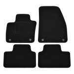 Tapis de sol noir velours sur mesure pour volvo xc40 depuis 2018, 4pcs, ajustement prcis, renforce ...