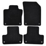 Tapis de sol noir velours sur mesure pour volvo xc60 depuis 2017, 4pcs, ajustement prcis, renforce ...