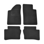 Jj automotive tapis de sol noir velours sur mesure pour volvo xc90 2002 - 2014, 4pcs, renforce dans ...