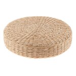 Tapis de sol en paille rond ecologique, coussin de mditation, tiss a la main, tatami, yoga, crmonie ...