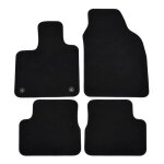 Tapis de sol de qualit noir suprieure pour fiat 500e electric depuis 2020 4pcs, ajustement prcis, ...