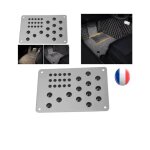 Tapis de sol universel alu pdale de repose pied plaque de talon antidrapante