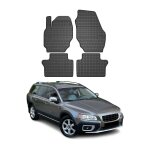 Tapis de sol pour volvo xc70 ii 2007 - 2016 omac 3d noir caoutchouc