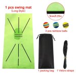 Tapis de swing de golf avec 3 balles d'entraînement, plaque de direction pour frapper, trace de direction, ... Tapis de swing de golf avec 3 balles d'entraînement, plaque de direction pour frapper, trace de direction, ...