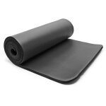 Tapis de yoga 190 x 100 x 1, 5cm physio fitness a�robic gym antid�rapante extra epais noir helloshop26 ...