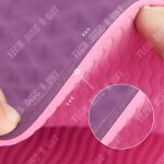 Tapis de yoga antidrapant bicolore tpe de 6 mm tapis de sport tapis de gymnastique de fitness a la maison ...