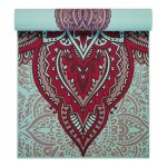 Tapis de yoga gaiam ara rouge reversible 6 mm 63368