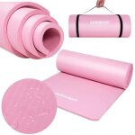 Tapis de yoga - springos - 183 x 61 cm - epais 15 mm - l�ger - r�sistant