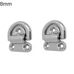 Taquet d'arrimage de pont a anneau en d en acier inoxydable pour bateau marin yacht bateau a moteur 2 ...