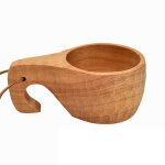 Tasse a caf� en bois 200ml, gobelet de camping en bois pour le th� au caf� et le lait, style nordique ...