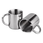 Tasses a caf� double paroi 7. 5oz / 220ml, tasses a th� en acier inoxydable, tasses de camping pour enfants, ...