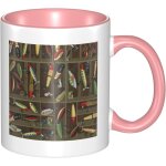 Tasse a cafe en ceramique - tasse de voyage en ceramique de style leurre de peche - tasse a boisson personnali ...