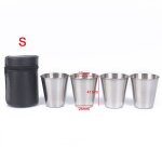 Tasse de camping en plein air de 30ml / 70ml / 170ml, service de vaisselle, tasses de voyage, couvercle ...
