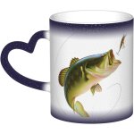Tasse a changement de couleur appat avec ligne de peche manger des petits poissons tasse a cafe en ceramique ...