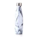 Tasse thermique bouteille isotherme d'eau chaude bouilloire en acier inoxydable pour sport marbre blanc ...