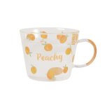 Tasse en verre de 500ml, avec echelle, p�che au miel, th�, lait, caf�, gobelet de f�te, gobelet d'eau ...