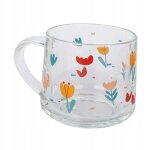 Tasse en verre transparent, tasse de camping, tasse a boire, tasse a thé, tasse a jus, fleurs Tasse en verre transparent, tasse de camping, tasse a boire, tasse a thé, tasse a jus, fleurs