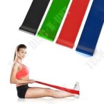 Td lot de 4 bandes de rsistance elastique latex pour salle de gym, exercice, yoga, piltes, kinsithrapie, ...