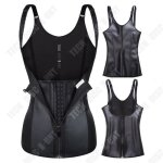Td corset abdominal double gilet de sueur renforc en forme de soutien de taille en caoutchouc rassemblant ...