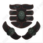 Td ems appareil abdominaux musculation intelligent abdomen patch (1 abdomen + 2 bras + 3 principaux) ...