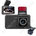 Td enregistreur de voiture 4 pouces hd cach enregistreur de voiture double objectif double enregistrement ...