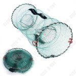 Tdâ® filet de pêche de printemps cage de crabe ronde pliante cage de crevettes fil nylon maille solide ... Tdâ® filet de pêche de printemps cage de crabe ronde pliante cage de crevettes fil nylon maille solide ...