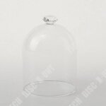 Td grande cloche vintage dme - cloche d'affichage en verre de pc avec le bureau de dcorations de ...