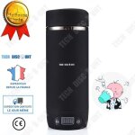 Td mini tasse eau chaude electrique isotherme noire portable tasse chauffage thermique automatique ...