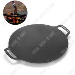 Td plaque de barbecue plaque de barbecue de camping en plein air pole a frire en pierre maifan pole ...