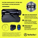 Tectectec! vpro500 t�l�m�tre golf longue port�e 490m - laser derni�re g�n�ration - zoom 6x - ecran lcd ...