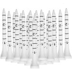Tees golf bois 70mm 83mm professionnel accessoires 50 100 pcs, tee golf bois blanc 2 3 / 4 pouces 3 1 ...
