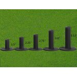 Tees de golf en caoutchouc conduite gamme valeur valeur lot de 5, tapis de dimensions diffrentes pratiquer ...