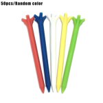 Tee de golf a cinq griffes 70mm, 50 pièces, en plastique, a friction aléatoire, 5 moins professionnel, ... Tee de golf a cinq griffes 70mm, 50 pièces, en plastique, a friction aléatoire, 5 moins professionnel, ...