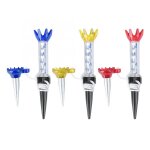 Tees de golf durables en plastique magnétique flexible 80mm, accessoire d'entraînement pour golfeur Tees de golf durables en plastique magnétique flexible 80mm, accessoire d'entraînement pour golfeur