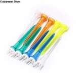 Tees de golf en plastique, 83mm 10 pièces, dessus avec coussin en caoutchouc durable Tees de golf en plastique, 83mm 10 pièces, dessus avec coussin en caoutchouc durable