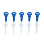 Tees de golf en plastique bleu stable, rglables en hauteur, pour les pratiques de golf, 5 pices