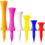 Tees de golf plastique etape down outil accessoire 60 counts, 6 taille tee 2 3 / 4, 2 1 / 4, 2, 1 3 / ...