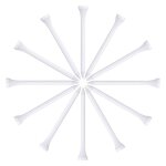 Tees de golf en plastique, tees de golf en vrac, accessoires de golf, paquet de 10
