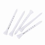 Tees de golf professionnels en bois blanc, 50 pièces, 83mm Tees de golf professionnels en bois blanc, 50 pièces, 83mm